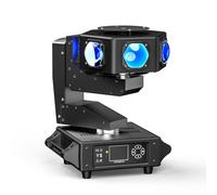 6X40W Cabeza Móvil LED RGBW Beam Iluminación de Escenario rotación infinita Luces de Fiesta dmx512 control de sonido para DJ Disco bar Cumpleaños Discoteca