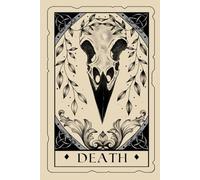 6x9 Death card tarot design notebook.: 200 lined pages. witchy gift