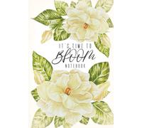 6x9 Inch Graph Paper Notebook for Women: Elegant Cream Gardenia Floral Cover | The Bloom Collection by Koriell: Aesthetic Gratitude & Self-Care Journal