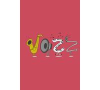 6x9 Ruled Notebook: Student College Office Supplies Diary for Writing Composition Notes for music lovers