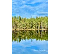 6x9" Suomi Finland Metsälampi Notebook. Lined white paper. 120 pages. Glued Spine: For Journaling, Note Taking, School, Office, University, Home.