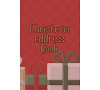 6x9in Christmas Address Book- Present Design: Perfect for tracking all your addresses and contact information for Christmas cards, gifts and more! Additional Note Pages for Christmas Planning!