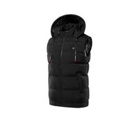 (6XL, Black) Unisex Adjustable Usb Charging Heated Vest Winter Fashion Casual Warm Vest Hooded Coat (not Included Battery)