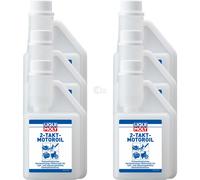6xLiqui Moly 250ml 2-Takt-Hochleistungs-Motorenöl Auto-Mezclante Césped Sierra