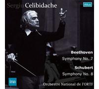 ベートーヴェン : 交響曲 第7番 | シューベルト : 交響曲 第8番 「未完成」 他 (Beethoven : Symphony No.7 | Schubert : Symphony No.8 , etc. / Sergiu Celibidache & Orchestre National de l'ORTF) (2CD)