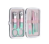 7/12/18 piezas cortaúñas, juego de manicura arcoíris, juego de pedicura de acero inoxidable, tijeras para uñas, colorido 7 en 1