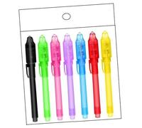 7/14 bolígrafos de tinta invisible con luz para mensajes secretos, juegos de detectives y caza del tesoro en el aula
