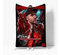 (#7,150x200cm(59x79in))Terrifier 3 Killer Art The Clown 3D Fleece Blanket Winter Warm Xmas Large Throws