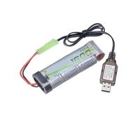 7,2 V 400 mAh for 516 558 549 Coches de Juguete RC 1PCS7S 2/3A 8,4 V 1600 mAh for MP5 M249 M240B M60 G36(White)