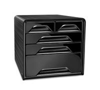Cep 1072130011 - Fichero con 5 cajones de sobremesa, 360 x 288 x 270 mm, color negro