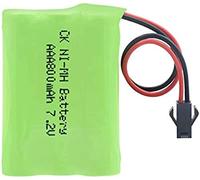 7.2v 800mah 6 Paquete De Baterías Recargables AAA Ni-Mh, con Conector para Paquetes De Baterías Recargables Ni-Mh AAA Sm-2p