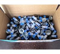 7.3mm Pistola de Remache Nails Manual Nails de Acero de la Pared Cierre de Cables Conductos de Ranura Fija Kit de Piezas de Pistola de Clavo (Color : 100pcs Round Nails)