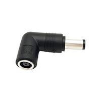 7,4mm Codo de 90 Grados Adaptador de Corriente Conector Convertidor para HP Pavilion Probook Elitebook Envy Compaq Presario Ordenador Portatil 45W 65W 90W 18,5V 19V