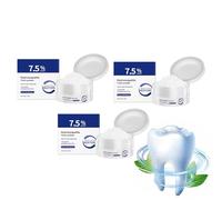 7,5% de hidroxiapatita en polvo dental para protección del esmalte y fortalecimiento dental, pasta de dientes para dientes sensibles y blanqueamiento eficaz de dientes, eliminador de sarro con menta