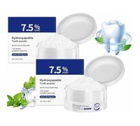 7.5% Hidroxiapatita Polvo Dental Para Protección del esmalte, Pasta de Dientes Blancos, Cuidado Dental Suave para Dientes Sensibles, Remineralizante, Sabor a Menta Suave, Aliento Fresco (2)