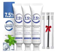 7.5% Hydroxyapatite Toothpaste,For Enamel Protection And Tooth Strengthening, Gentle And Effective Formula, Fresh Breath, Daily Use For Oral Health (C-3, 3Pcs)