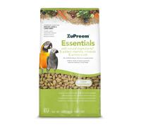 Zupreem Essentials Alimento para Aves de Compañía - Ingredientes Naturales - Pienso para Pájaros Indicado para Loros, Guacamayos, Cacatúas, Caiques y Otros Pájaros Medios-Grandes y Grandes - 7,5 kg