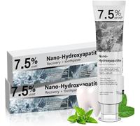 7.5% Nano Hydroxyapatite Toothpaste for Advanced Enamel Protection,Deep Cleaning Care Toothpaste,Gentle and Effective Formula,Enamel Protection & Whitening for Sensitive Teeth (2 Pcs)