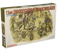 7.5cm Leichtgeschutz 40W / Crew 1 :3 5 Figura Plástico Modelo Kit Dragon Models