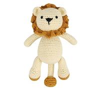 7.5in Lleno León Crochet León Suave Decoración de Sala de Juguete Emoción Daños para Niñas Pequeñas Oficina Ornamento