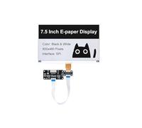 7.5inch E-Paper Display 800x480 Resolution, SPI Interface E-Ink Screen for Raspberry Pi, Arduino, STM32, ESP32 - Monochrome Hat with Partial Refresh & Open-Source Code
