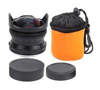 7.5mm F2.8 Objetivo Ojo de Ultra Gran Angular, Manual, para Montura FX Silver - Ángulo de Visión de 180°, Apertura Gran F1, Ideal para Paisajes y Arquitectura (Negro)