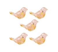 (7) 5Pcs Crystal Bird Miniatures Statues, Sophisticated Decoration Bird Figurines For Shelves, Tables, And Cabinets