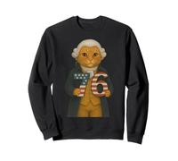 7-6 George Washington Seven Six American Cat Sudadera