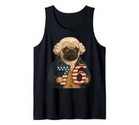 7-6 George Washington Seven Six American Pug Camiseta sin Mangas