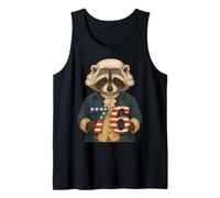 7-6 George Washington Seven Six American Raccoon Camiseta sin Mangas