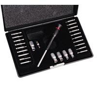 #(7/6) Jgo. de 26 llaves vaso y bits de precision