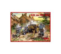 7,62 CM Pak 36 (R) Con German Pelotón (4 Figuras) Maqueta Canon