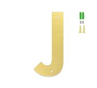 7.62CM/ 10.16CM/ 12.7CM/ 15.24CM/ 17.78CM/ 20.32CM Números De Casa De Acero Inoxidable Dorado De for Exteriores, Números De Casa Flotantes Y Letras Atornilladas(J,7inch)