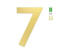 7.62CM/ 10.16CM/ 12.7CM/ 15.24CM/ 17.78CM/ 20.32CM Números De Casa De Acero Inoxidable Dorado De for Exteriores, Números De Casa Flotantes Y Letras Atornilladas(7,3inch)