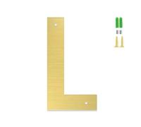7.62CM/ 10.16CM/ 12.7CM/ 15.24CM/ 17.78CM/ 20.32CM Números De Casa De Acero Inoxidable Dorado De for Exteriores, Números De Casa Flotantes Y Letras Atornilladas(L,4inch)