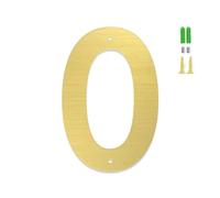 7.62CM/ 10.16CM/ 12.7CM/ 15.24CM/ 17.78CM/ 20.32CM Números De Casa De Acero Inoxidable Dorado De for Exteriores, Números De Casa Flotantes Y Letras Atornilladas(0,7inch)