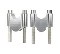 7/8" 22 Mm Abrazadera Elevador Manillar Motocicleta Abrazadera Montaje Elevador Manillar Elevador Altura Universal Moto Manillar Riser(Chrome)