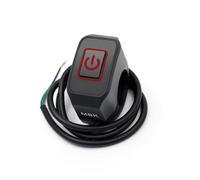 7/8'' 22Mm Interruptor De Manillar De Motocicleta Con Botón Momentáneo De Luz Para Interruptor De Control Impermeable De Star Kill Eléctrico Piezas De Motocicleta Clausor Moto(Red)