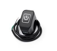 7/8" 22mm Interruptor De Manillar De Motocicleta Con Luz Botón Momentáneo Para Arranque Eléctrico Interruptor De Control Impermeable Piezas De Motocicleta Interruptor del manillar