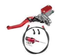 7/8" 22mm Motorcycle CNC Hydraulic Clutch Kit Lever Master Cylinder 125~250cc for Honda For Yamaha For Ducati For Aprilia Dirt Bike Moped,Embrague de Freno de Motocicleta