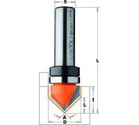 CMT Orange Tools 915.160.11B - Fresa para ranuras en v (90) hm s 8 d 16 con rodam.