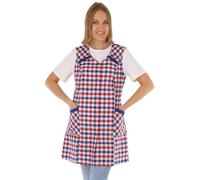 7/8 Casaca para mujer, poliéster, algodón, multicolor, delantal corto, sin mangas, delantal de cocina Diseño 3 48