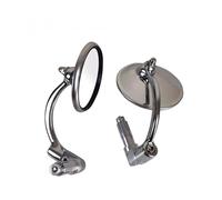 7/8'' Motorcycle Handlebar End Mirror Stainess Steel Rearview Mirror Universal For Kawasaki For Vulcan For S650 For NINJA For YAMAHA For YZF For R1/R3,Espejo Moto Lateral