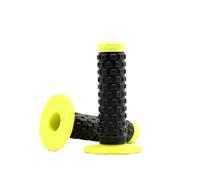 7/8 "nuevo for manillar de bicicleta, manillar de motocicleta, empuñaduras de bicicleta de cross, empuñadura de goma, manija de freno de Gel, acelerador de goma de 22mm(Black-yellow)