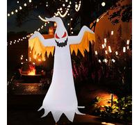 7.8Ft Inflatable Halloween Decorations,Halloween Ghost Inflatable Built-In Led Lights, With Ground Stakes,Ropes And Sandbags,For Outdoor, Halloween, Garden, Lawn, Party Decor, LJJY-KK