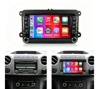 7" Android 14 Autoradio para VW Amarok 2010-2015, 2+64G Touch Screen Head Unit GPS Navi Bluetooth Doppel DIN Radio con Wireless Carplay Android Backup Camera WiFi FM/RDS Mirror Link SWC