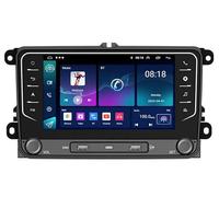 7" Android 14 Autoradio para VW Polo 2011-2018, 2+64G Touch Screen Head Unit GPS Navi Bluetooth Doppel DIN Radio con Wireless Carplay Android Backup Camera WiFi FM/RDS Mirror Link SWC