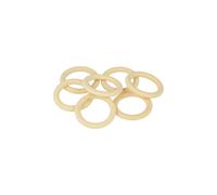 7 ANILLOS - MADERA REDONDA - 29.5X4.3 MM - JOYERÍA