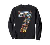 7 años 7º cumpleaños océano mar Animales Figuras número 7 Sudadera