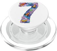 7 Anos Cumpleanos Espacio Cohetes Planetas Siete PopSockets PopGrip para MagSafe